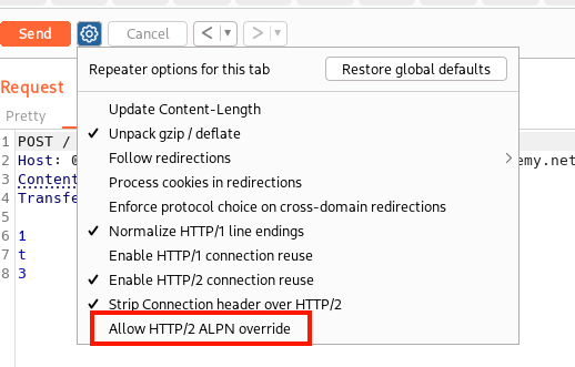 Allow HTTP/2 ALPN override